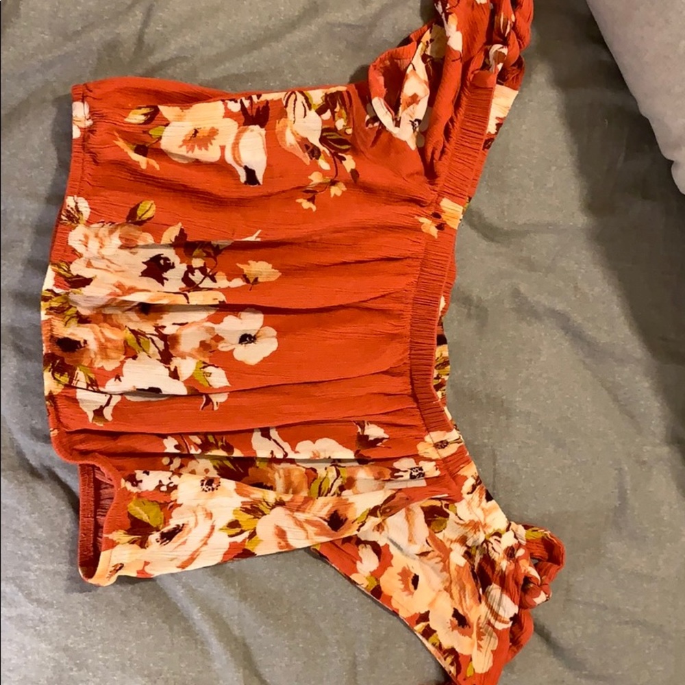Off the shoulder crop top